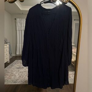 Torrid navy blouse- Size 3X